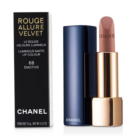 chanel rouge allure velvet emotive 68|chanel rouge allure velvet vie.